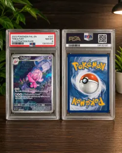 The Pokemon Company Tinkatuff 217/193 Paldea Evolved IR Holo EN PSA 8 90HP - Image 1