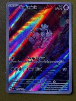Pokemon Paldea Evolved Tinkatink 216/193 Illustration Rare Holo NM - Image 1