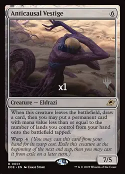 MTG Promo Pack Edge of Eternities PEOE Anticausal Vestige MINT - Image 1