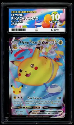 Flying Pikachu Vmax 007/025 ACE 10 - Celebrations Pokemon Card - Image 1