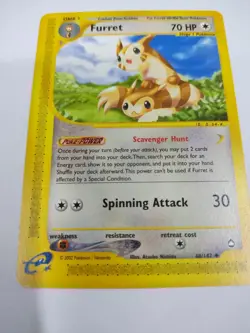 NM Pokemon Furret 48/147 Aquapolis E Series - Image 3