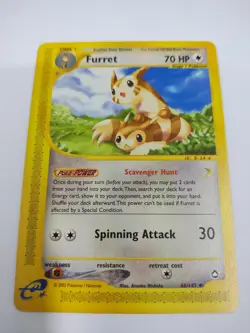 NM Pokemon Furret 48/147 Aquapolis E Series - Image 4