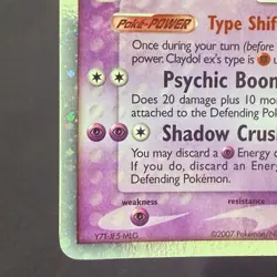Pokemon TCG EX Power Keepers Claydol EX Reverse Holo 93/108 - Image 5