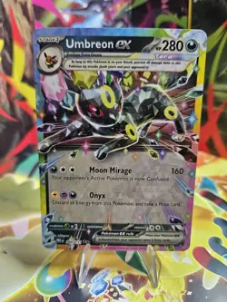 Umbreon EX 060/131 Double Rare Prismatic Evolutions Pokemon Card TCG - Image 1