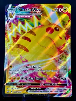 2023 Pokemon Pikachu VMax Black Star Promo Holofoil Jumbo Card #SWSH286 - Image 1