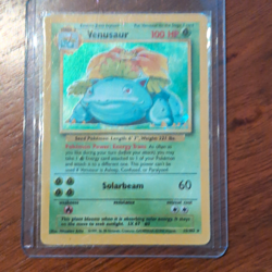 Wizards of the Coast Pokemon TCG Venusaur Base Set 15/102 Holo Rare 1999 - Image 1