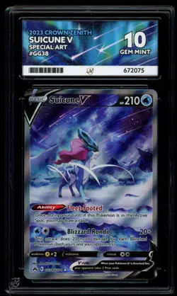 Suicune V GG38/GG70 - ACE 10 - Crown Zenith - Pokemon Card - Image 1