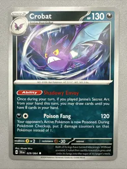 Pokemon TCG * SV Shroulded Fable * 29/64 Crobat Uncommon * FRESH PK - Image 1