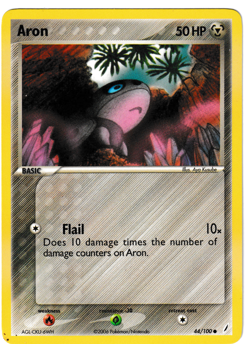 Aron - 44/100 - Crystal Guardians - Pokemon TCG - Image 1