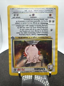 Pokemon TCG Clefable #1/64 Jungle Set Unlimited Holo Rare WOTC VTG 1999 - Image 3