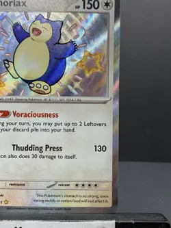 Snorlax Baby Shiny 202/091 Holo Rare Paldean Fates Shiny Vault NM Pokemon TCG - Image 5