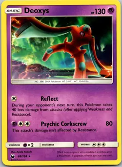 POKEMON DEOXYS 68/168 RARE CELESTIAL STORM NM/M - Image 1