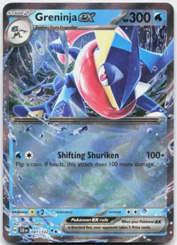 Greninja ex 41/142 Double Rare Stellar Crown Pokemon Near Mint - Image 1