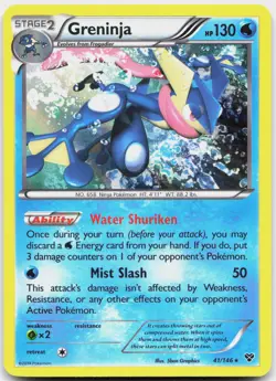 Greninja 41/146 Holo Rare XY Pokemon Holo Lightly Played - Image 1