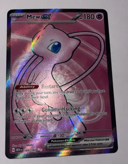 Pokemon 2023 Mew EX 193/165 Scarlet & Violet 151 Ultra Rare Holo Full Art NM - Image 3
