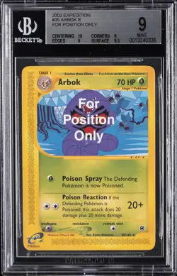 2002 POKEMON EXPEDITION FOR POSITION ONLY #35 ARBOK BGS 9 - Image 1