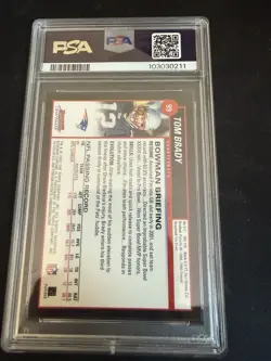 2002 Bowman Chrome Tom Brady #99 PSA 10 - Image 2