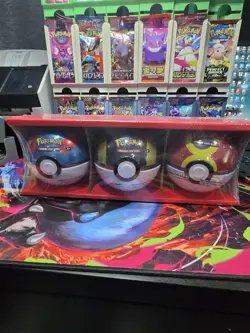 1X COSTCO EXCLUSIVE 3 TIN SET BUNDLE POKEMON TCG POKEBALL - Image 1
