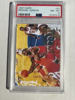1997-98 Fleer - Michael Jordan #23 PSA 8 - Image 1