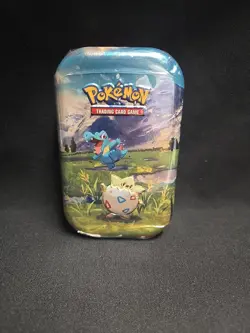 Pokemon TCG Mega Evolution Ascended Heroes Togepi & Totodile Mini Tin New Sealed - Image 1