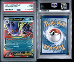 2025 POKEMON PFL EN-PHANTASMAL FLAMES #056 MEGA GENGAR EX PSA 10 - Image 3