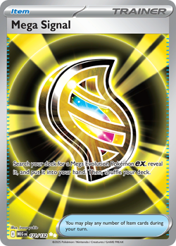MEGA SIGNAL 171/132 MEGA EVOLUTION HOLO ULTRA RARE NM - Image 1