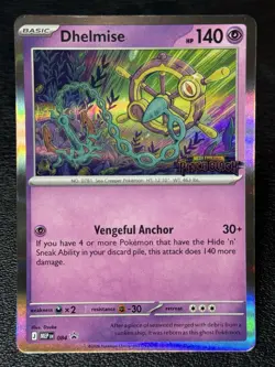 Dhelmise MEP 084 Prerelease Stamped Promo - Pokemon TCG: Pitch Black - NM - Image 1