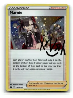 Marnie SWSH120 Holo Promo Sword & Shield Promo Pokemon NM - Image 1