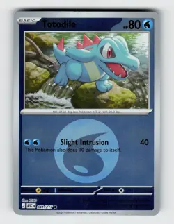 Totodile (Energy Symbol) 041/217 - Pokemon - Ascended Heroes - Reverse NM - Image 1