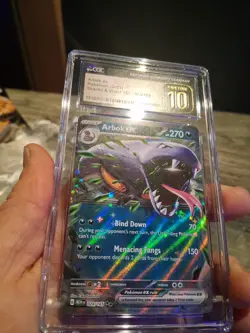 English Arbok Ex Cgc 10 PRISTINE Scarlet And Violet 151 024/165 Holo Art Rare - Image 3