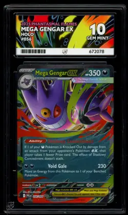 Mega Gengar EX 056/094 - ACE 10 - Phantasmal Flames - Pokemon Card - Image 1