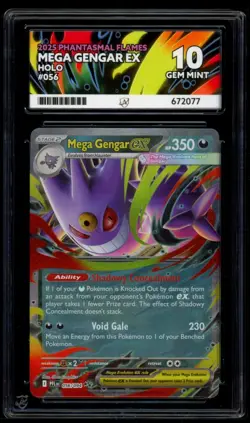 Mega Gengar EX 056/094 - ACE 10 - Phantasmal Flames - Pokemon Card - Image 2