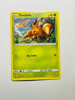 DWEBBLE 2019 Pokemon Unified Minds Common POKEMON 10/236 - Image 1
