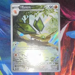 Pokemon TCG Vibrava #206/191 SV08 Surging Sparks Illustration Rare Holo English - Image 1