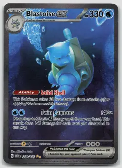 Blastoise ex 200/165 NM Scarlet & Violet 151 Special Illustration Rare Pokemon - Image 1