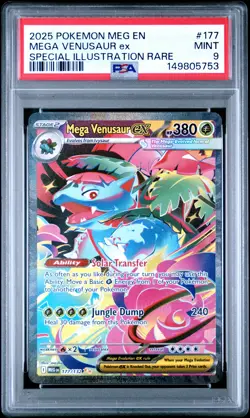 MEGA VENUSAUR EX 177/132 SPECIAL ILLUSTRATION RARE PSA 9 POKEMON - Image 1