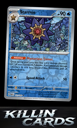 Reverse Holofoil Starmie 121/165 Pokemon Rare SV: Scarlet & Violet 151 Card NM - Image 1