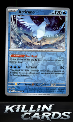 Reverse Holofoil Articuno 144/165 Pokemon Rare SV: Scarlet & Violet 151 Card NM - Image 1
