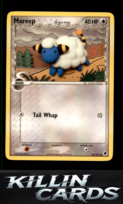 Mareep (Delta Species) 54/101 Pokemon Common Dragon Frontiers Card LP - Image 1