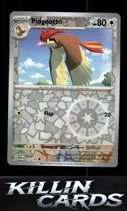 Reverse Holofoil Pidgeotto 017/165 Pokemon Common SV: Scarlet & Violet 151 Card - Image 1