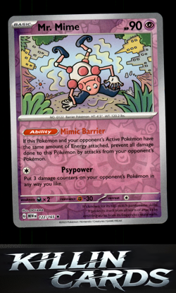 Reverse Holofoil Mr. Mime - 122/165 122/165 Pokemon Rare SV: Scarlet & Violet 15 - Image 1