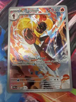 Armarouge 086/084 Illustration Rare IR Pokemon Pitch Black ME05 NM English - Image 1