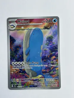 Wailord 162/159 Journey Together Illustration Rare Pokemon Card NM - Image 1