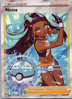 Nessa TG27/TG30 Ultra Rare Lost Origin Trainer Gallery Pokemon Holo Near Mint - Image 1
