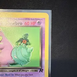 Dark Slowbro Team Rocket 1st Edition Rare 29/82 60 HP - Image 2