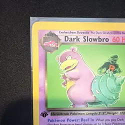 Dark Slowbro Team Rocket 1st Edition Rare 29/82 60 HP - Image 3