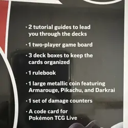 Pokemon TCG Battle Academy 2024 - Armarouge, Pikachu, Darkrai ex. Brand NEW! - Image 5