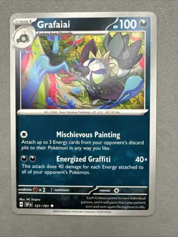 Pokemon TCG * SV Surging Sparks 121/191 Grafaiai Uncommon * FRESH PK - Image 1