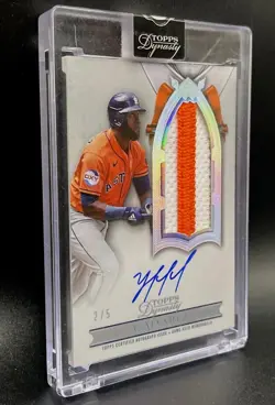Yordan Alvarez 2024 Topps Dynasty Auto Patch /5 Astros MVP MONSTER🔥 - Image 4