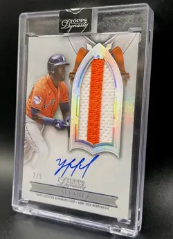 Yordan Alvarez 2024 Topps Dynasty Auto Patch /5 Astros MVP MONSTER🔥 - Image 5